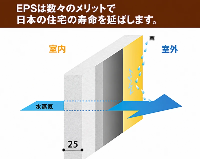 結露防止効果のイメージ