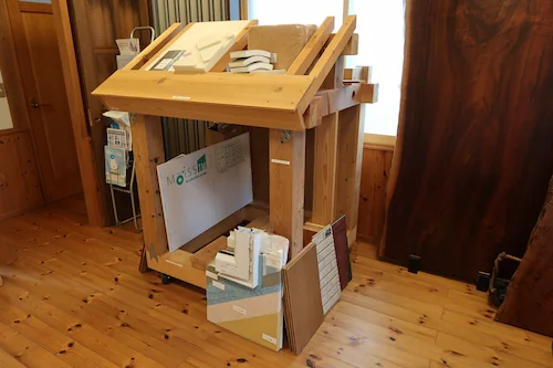 屋根断面の展示模型