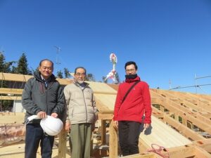 令和3年3月3日上棟しました！Hさんおめでとうございます＼(^o^)／