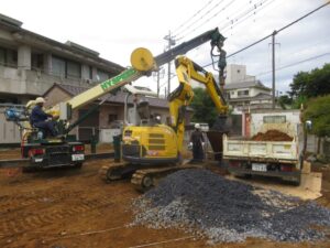 鹿嶋市、ハイスピード工法で地盤改良！　CO2を削減し地球環境に貢献します。