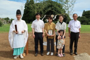 香取市、Aさま邸　地鎮祭おめでとうございます＼(^o^)／