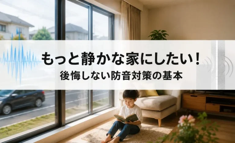 「もっと静かな家にすればよかった」家づくりで後悔する前に知るべき防音の基本