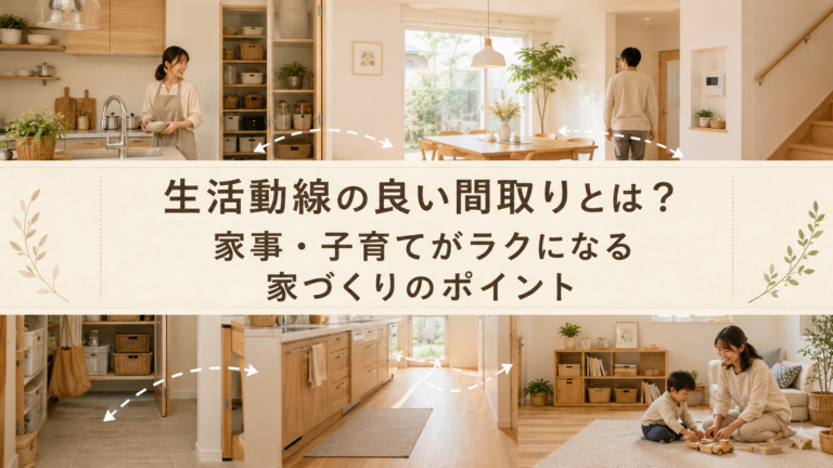 生活動線の良い間取りとは？家事・子育てをラクにする7つのポイント