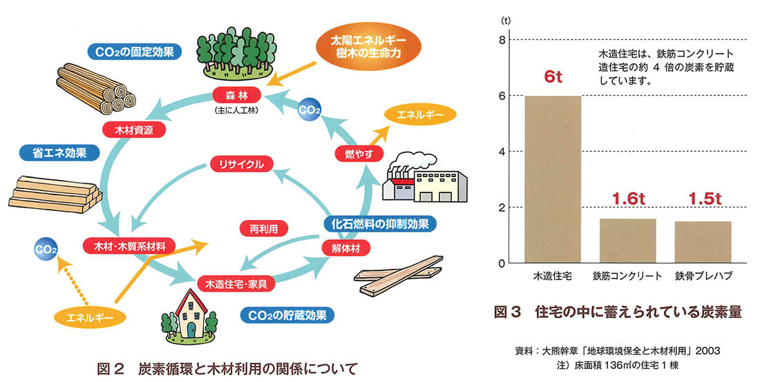炭酸循環と木材利用の関係について